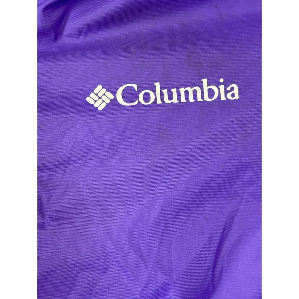 Columbia Kids Purple Switchback Lightweight Hooded Windbreaker Jacket XS 6/6X